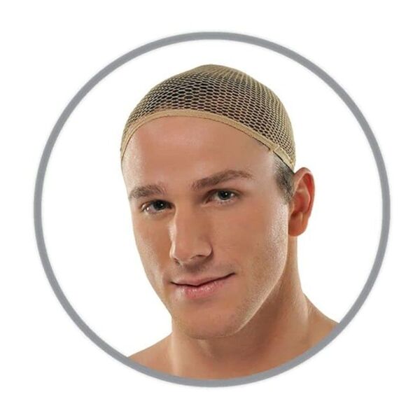 Amscan Universal Fit Brown Nylon Wig Cap - One Size, 1 Piece for Teens & Adults - Picture 3 of 4